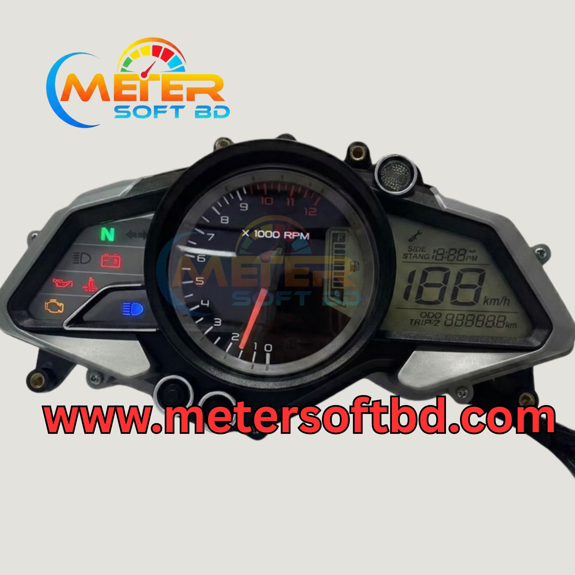 Bajaj Pulsar NS160 ABS Digital Meter Software File  225 KM