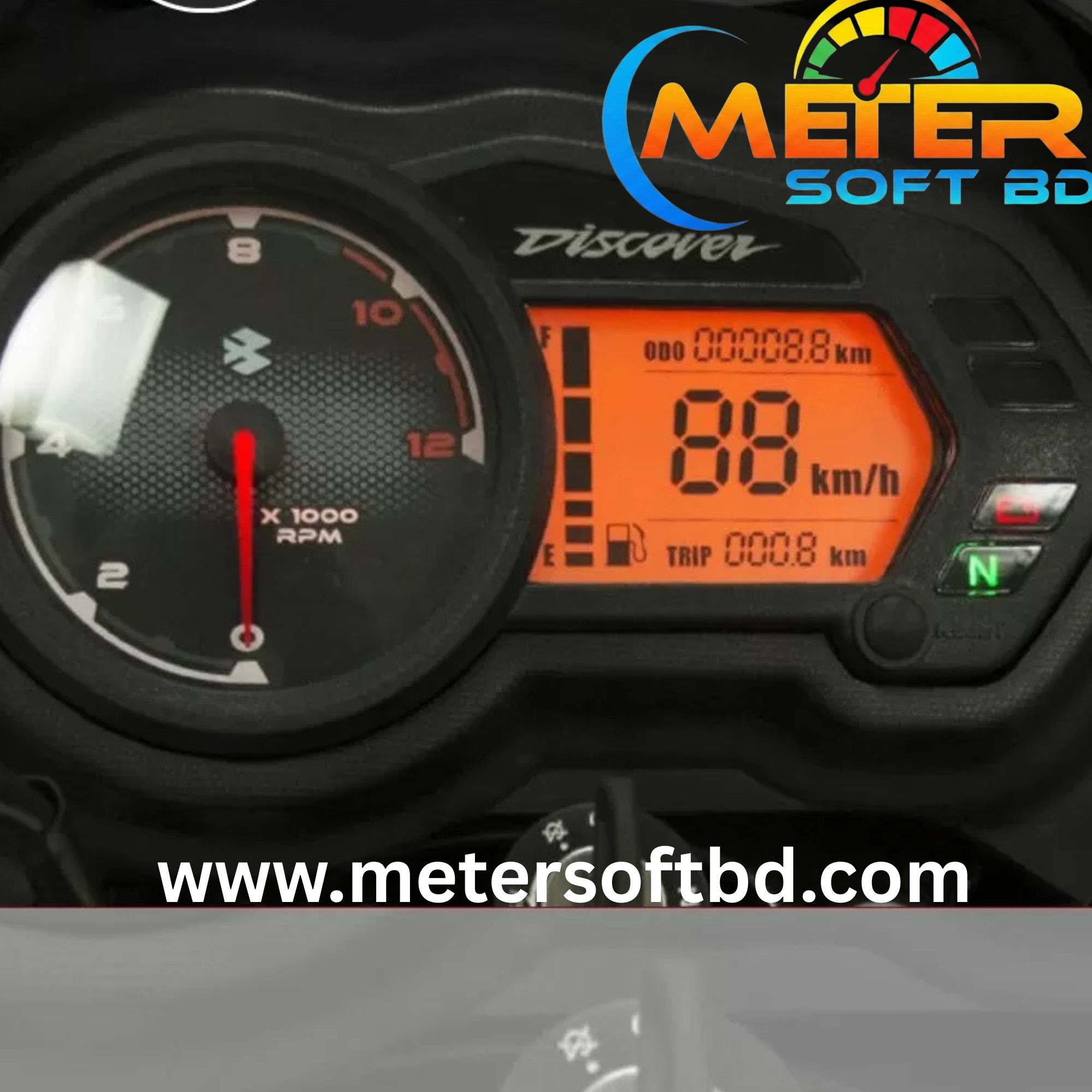Bajaj Discover Old Model Digital Meter  Software File 2050 KM