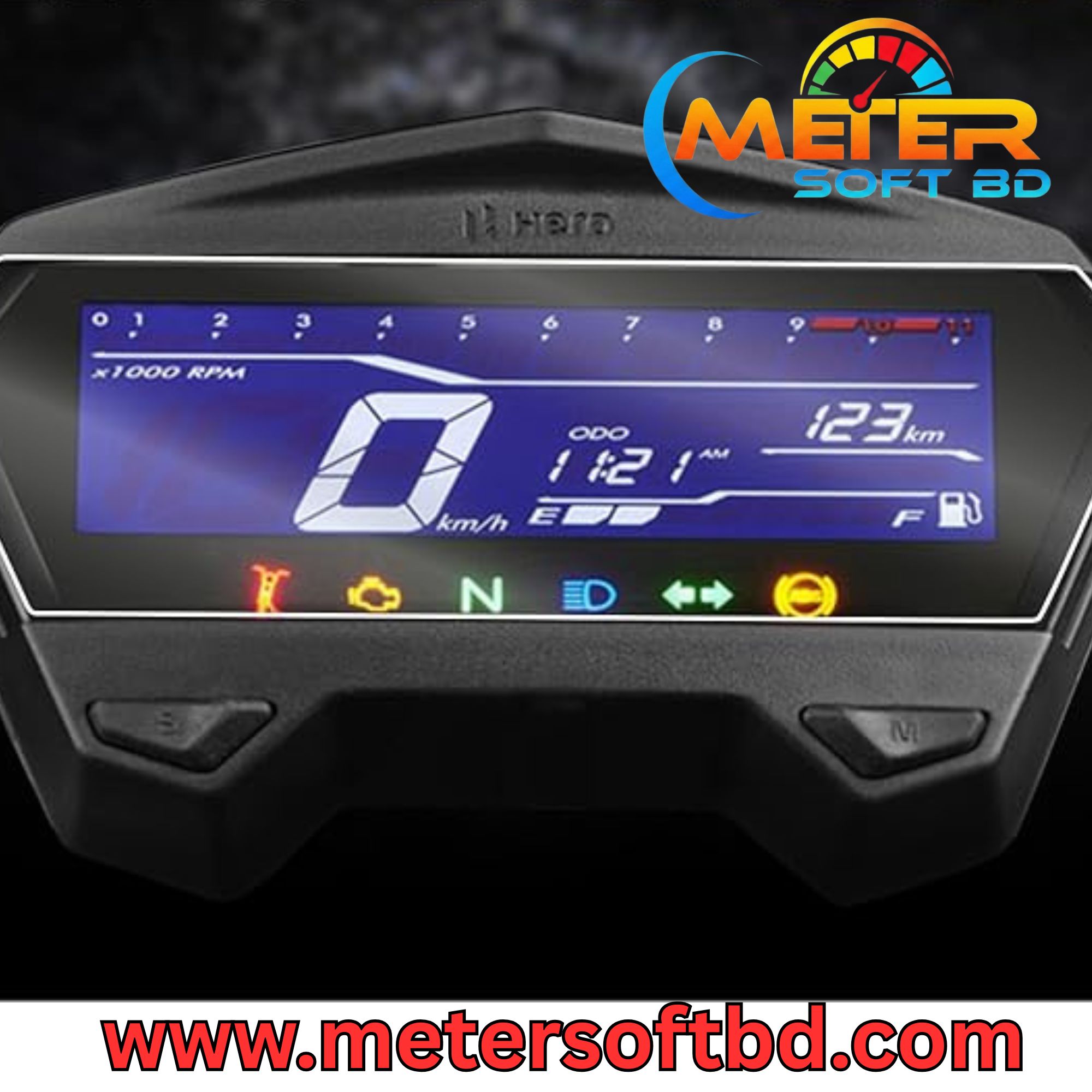 Hero Xtreme 125R Digital Meter  Software File 90125  KM